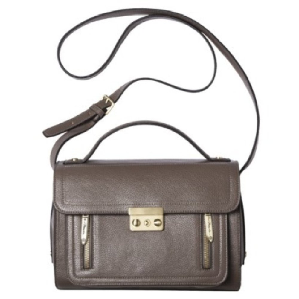 3.1 Phillip Lim Gray Medium Crossbody Satchel